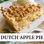 Image result for Homemade Dutch Apple Pie
