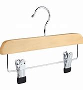 Image result for Wooden Hanger with Clips