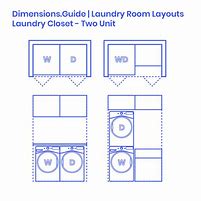 Image result for Closet Size Needed for a Washer and Dryer