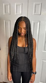 Image result for Part in the Middle Braids Women