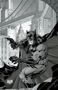 Image result for Jim Lee Batman Black and White