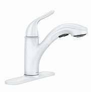 Image result for White Gold Kitchen Faucet with Pull Down Sprayer Single
