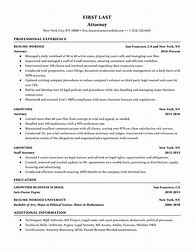 Image result for Attorney Resume No Experience