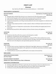 Image result for Sample Resume for an Attorney