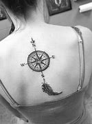 Image result for Simple Compass Tattoo Designs for Women
