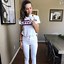 Image result for Summer Outfits with White Jeans