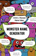 Image result for Monster Name Generator for Kids