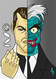 Image result for Two-Face Batman Cartoon