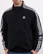 Image result for Adidas Jacket Men Black White Gold