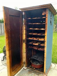 Image result for Wooden Meat Smokers Homemade