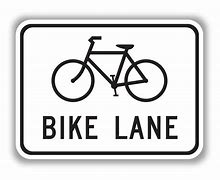Image result for Bike Lane Sign