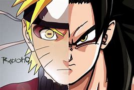 Image result for Goku SSJ4 vs Naruto