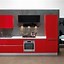 Image result for Red Kitchen Cabinets