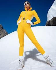 Image result for Woman Wearing Ski Suit