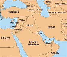 Image result for Iraq Border Map
