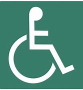 Image result for Green and White Van Accessible Sign