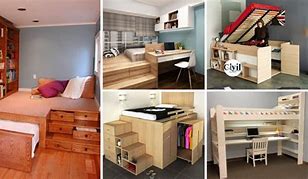 Image result for Small Bedroom Space Savers