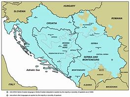Image result for Serbia and Croatia Map Mixture