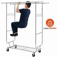 Image result for Double Portable Clothes Hanger Rack