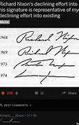 Image result for Richard Nixon Signature