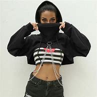 Image result for How to Wear a Cropped Hoodie