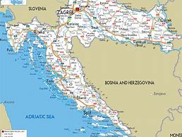Image result for Kroatija Map