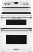 Image result for Kitchenaid KFED500EWH Kitchenaid KFED500EWH 6.7 Cu. Ft. Electric Double Oven Range - White - Cooking Appliances - Ranges - White - U991146840