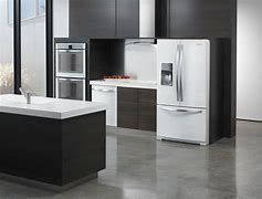 Image result for Black Stainless Steel Appliances White Cabinets