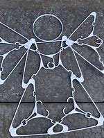 Image result for Angel Made Out of Plastic Hangers