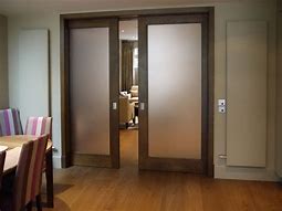 Image result for Pocket Doors with Frosted Glass