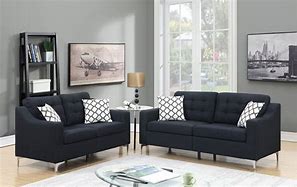Image result for Black Living Room Set