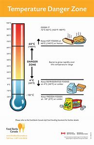 Image result for Food Temperature Danger Zone Chart