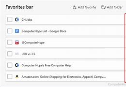 Image result for How to Delete Favorites Bookmarks