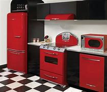 Image result for Modern Retro Red Kitchen Appliances