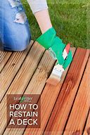 Image result for How to Restain a Deck