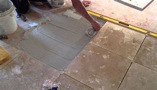 Image result for Travertine Tile Installation