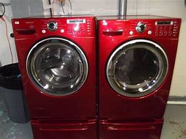 Image result for Red Top Load Washer Dryer