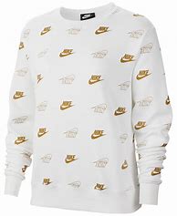 Image result for White and Gold Nike Sweatshirt