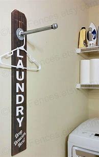 Image result for Laundry Room Clothes Hanger Custom