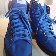Image result for Adidas Blue Stripe Shoes