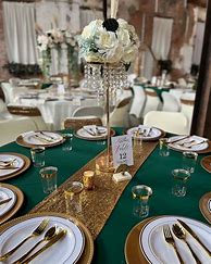 Image result for Forest Green and Silver Decor