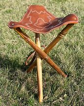 Image result for 3 Legged Camp Stool Pics