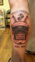 Image result for Marine Corps Skull Tattoos