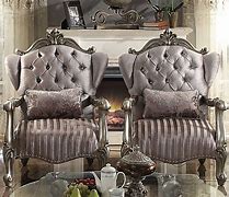 Image result for ACME Versailles Velvet And Antique Platinum Sofa, From 1Stopbedrooms - 56845