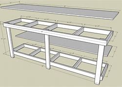 Image result for 8 Foot Garage Workbench Plans