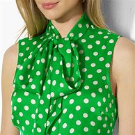 Image result for Green and White Polka Dot Blouse