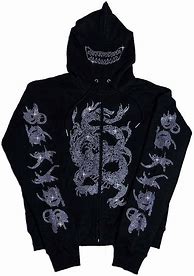Image result for Full Zip Up Graphic Hoodie