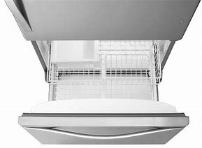 Image result for WRB329DMBM 30" Energy Star Bottom Freezer Refrigerator With 18.7 Cu. Ft. Capacity LED Lighting Spillguard Glass Shelves Freshflow Produce Preserver And Ice Maker In Stainless