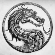 Image result for Mortal Kombat Logo Black and White