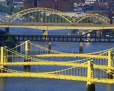 Image result for Beautiful Aerial View of Pittsburgh Bridges